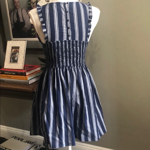 (Sold) BB Dakota You Can Jive Striped Smocked Dres - Picture 7 of 8